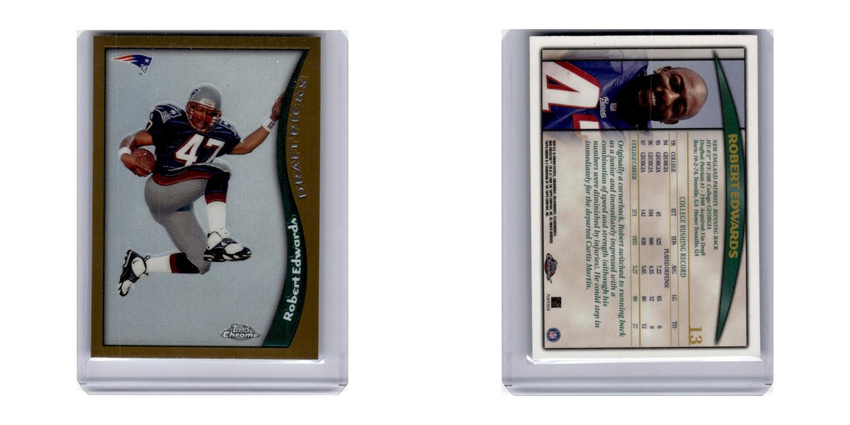 1998 Topps Chrome Robert Edwards RC Patriots #13