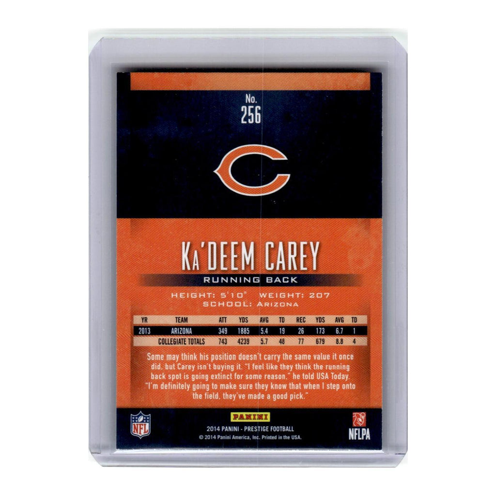 2014 Panini Prestige Ka'Deem Carey RC Bears #256