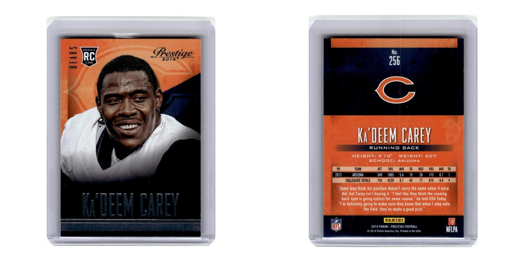 2014 Panini Prestige Ka'Deem Carey RC Bears #256