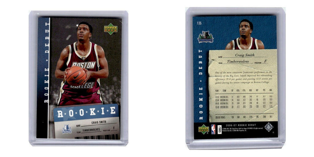 2006 Upper Deck Rookie Debut Craig Smith Timberwolves #135