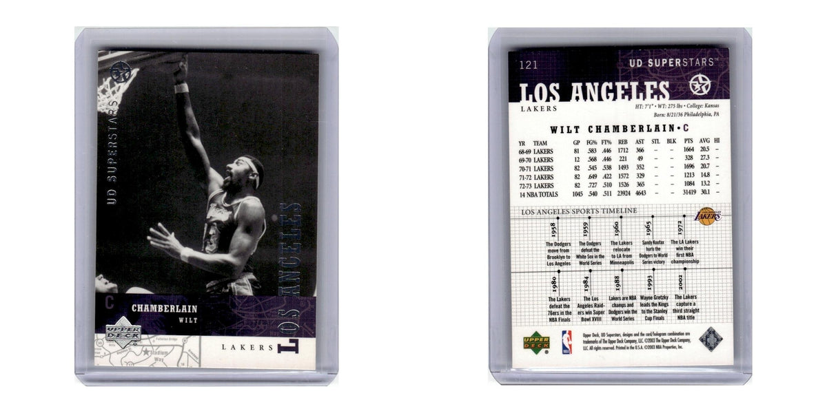 2003 Upper Deck UD Superstars Wilt Chamberlain Lakers #121