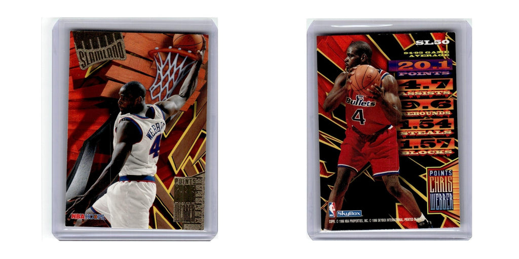 1996 Hoops Slamland Chris Webber Washington Bullets #SL50