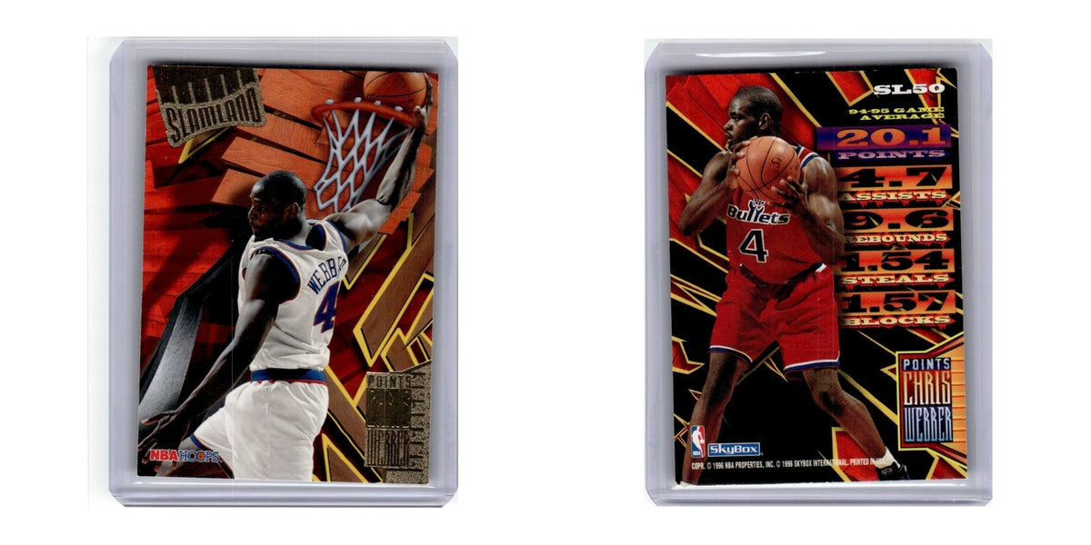 1996 Hoops Slamland Chris Webber Washington Bullets #SL50