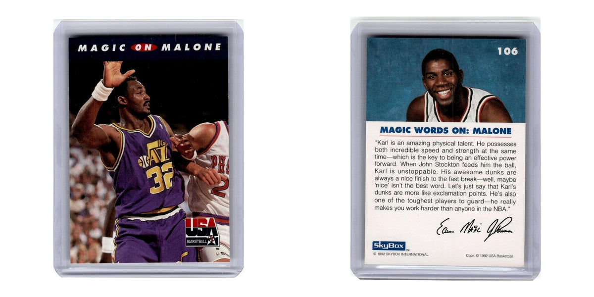 1992 SkyBox USA Magic on Malone #106