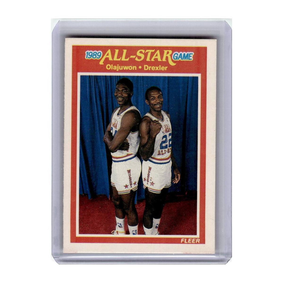 1990 Fleer Olajuwon Drexler All Star #164
