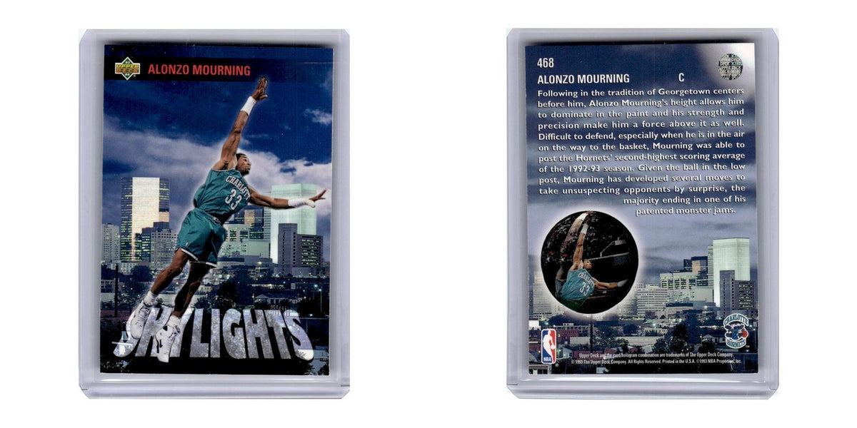 1993 Upper Deck Alonzo Mourning Hornets #468