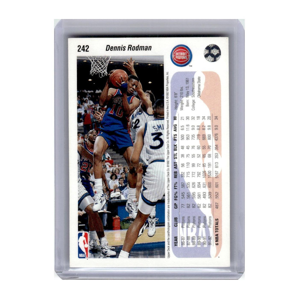 1992 Upper Deck Dennis Rodman Pistons #242