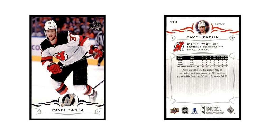 Pavel Zacha 2018 Upper Deck #113 Hockey Cards Hockey Card NM