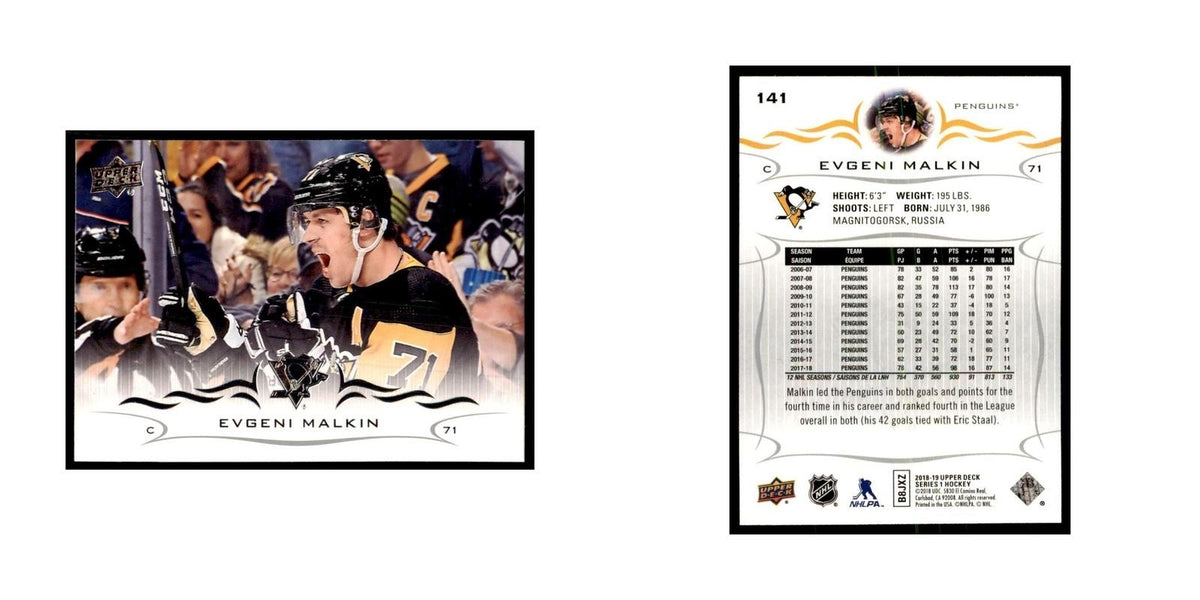 Evgeni Malkin 2018 Upper Deck #141 Hockey Cards Hockey Card NM