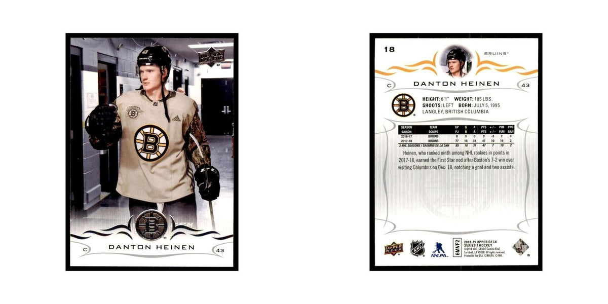 Danton Heinen 2018 Upper Deck #18 Hockey Cards Hockey Card NM