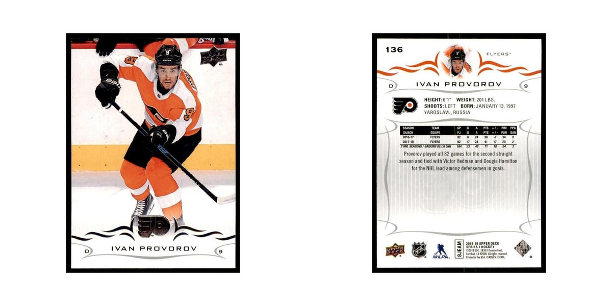 Ivan Provorov 2018 Upper Deck #136 Hockey Cards Hockey Card NM