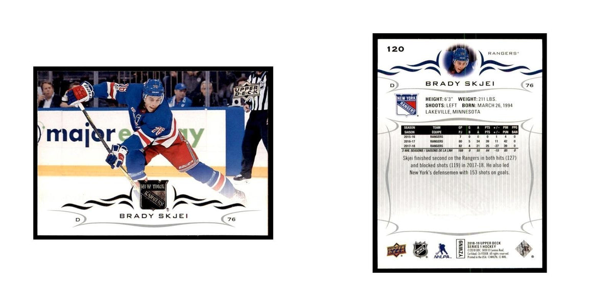 Brady Skjei 2018 Upper Deck #120 Hockey Cards Hockey Card NM