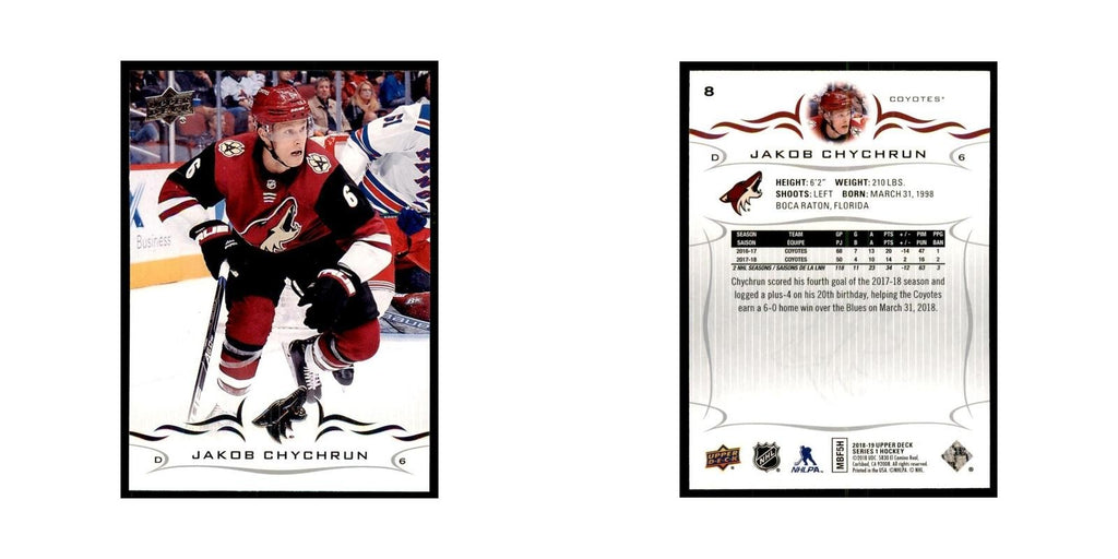 Jakob Chychrun 2018 Upper Deck #8 Hockey Cards Hockey Card NM