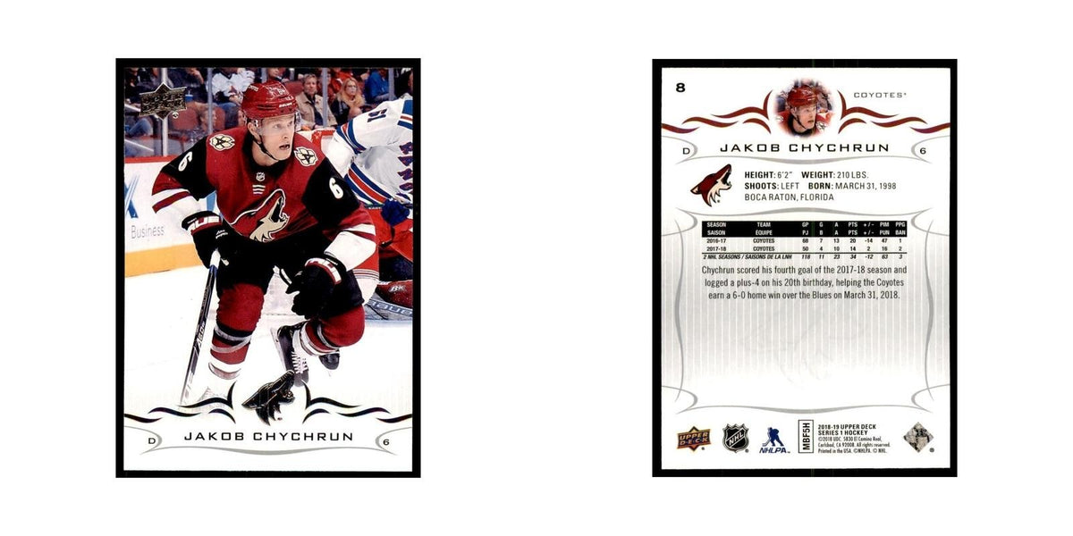 Jakob Chychrun 2018 Upper Deck #8 Hockey Cards Hockey Card NM