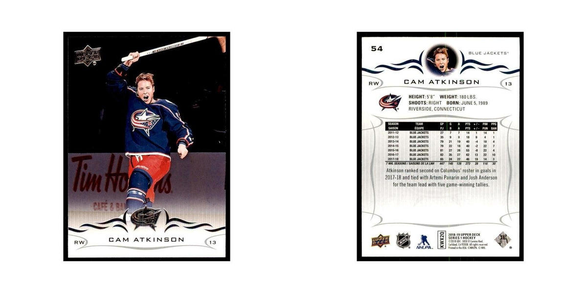 Cam Atkinson 2018 Upper Deck #54 Hockey Cards Hockey Card NM