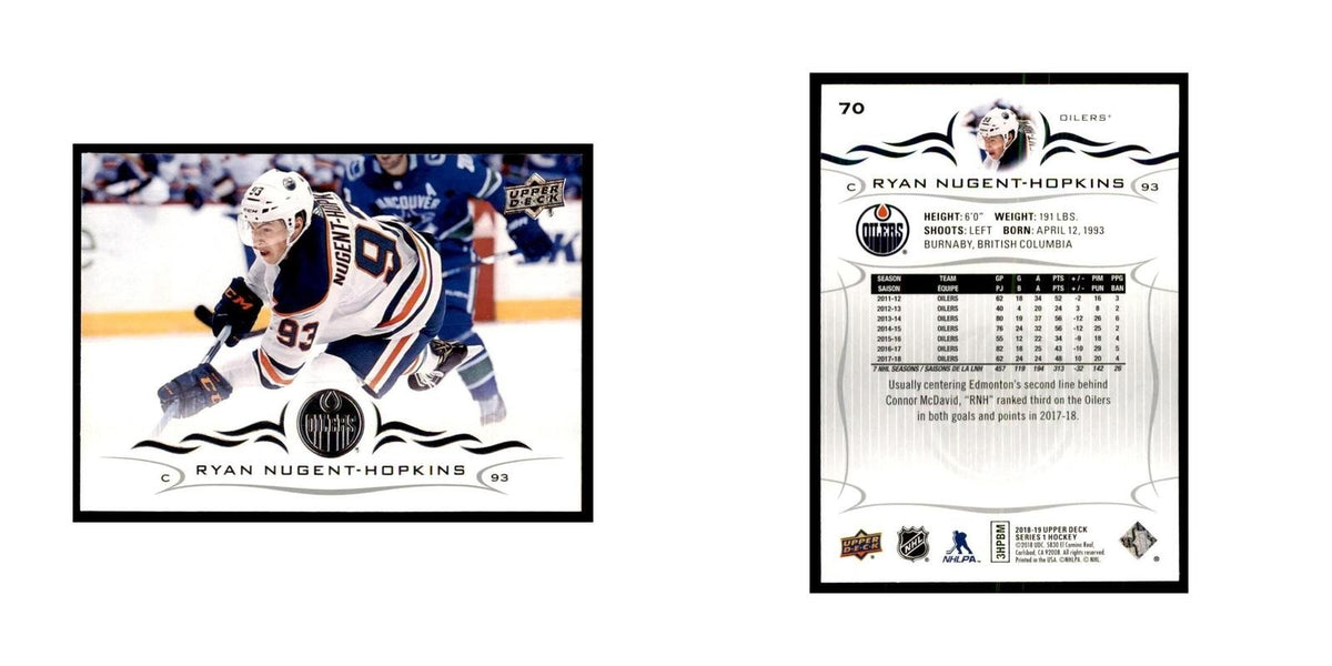 Ryan Nugent-Hopkins 2018 Upper Deck #70 Hockey Cards Hockey Card NM