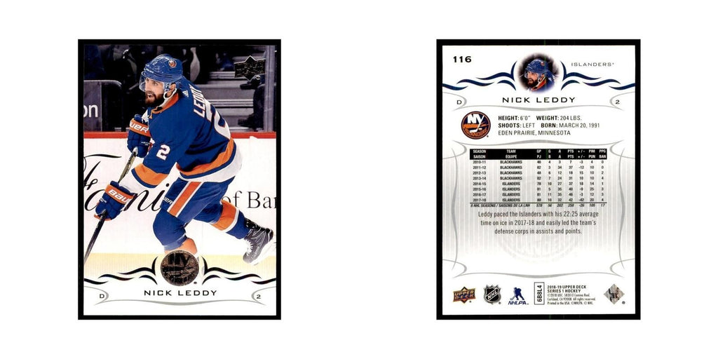 Nick Leddy 2018 Upper Deck #116 Hockey Cards Hockey Card NM