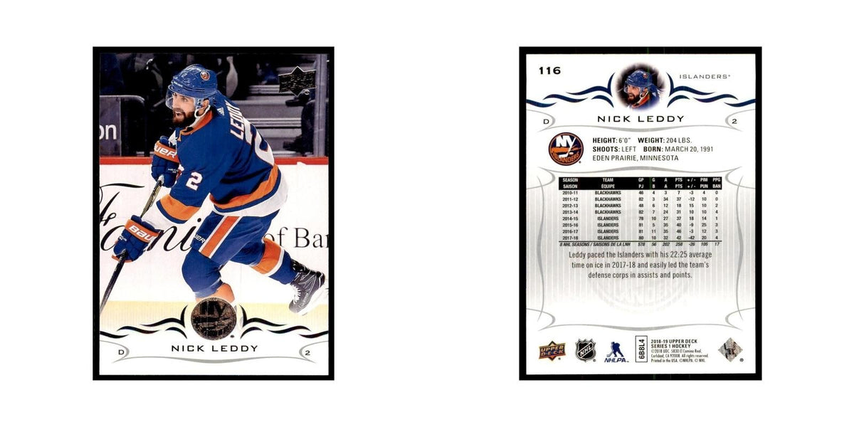 Nick Leddy 2018 Upper Deck #116 Hockey Cards Hockey Card NM