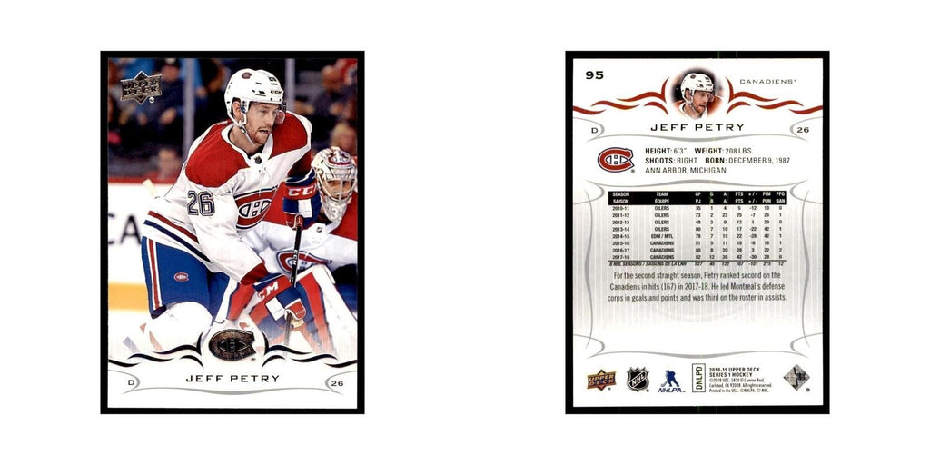 Jeff Petry 2018 Upper Deck #95 Hockey Cards Hockey Card NM