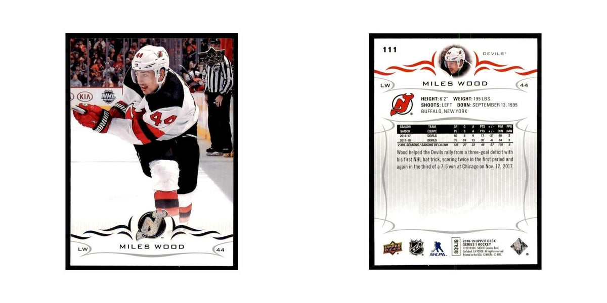 Miles Wood 2018 Upper Deck #111 Hockey Cards Hockey Card NM