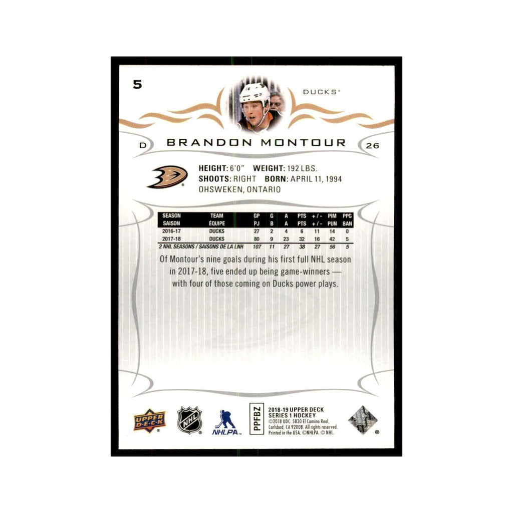 Brandon Montour 2018 Upper Deck #5 Hockey Cards Hockey Card NM