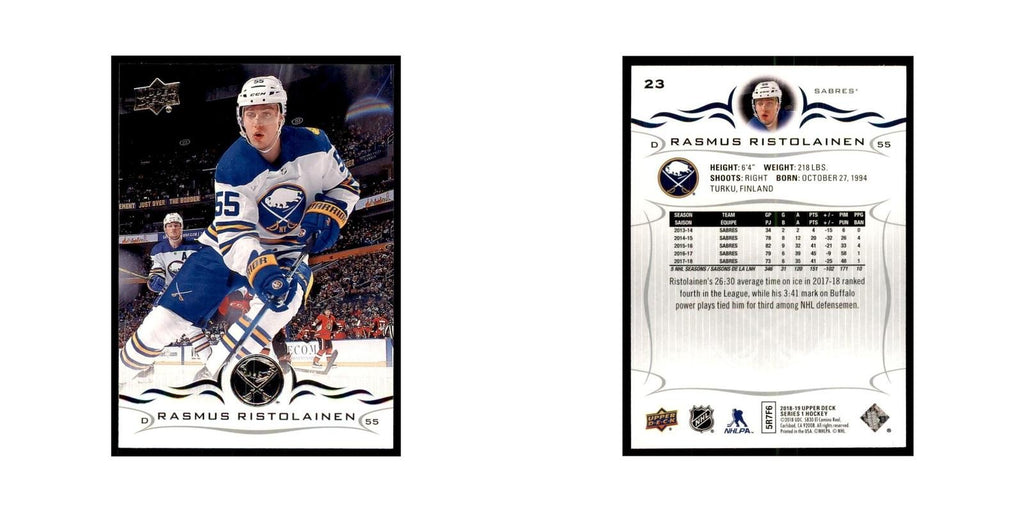 Rasmus Ristolainen 2018 Upper Deck #23 Hockey Cards Hockey Card NM