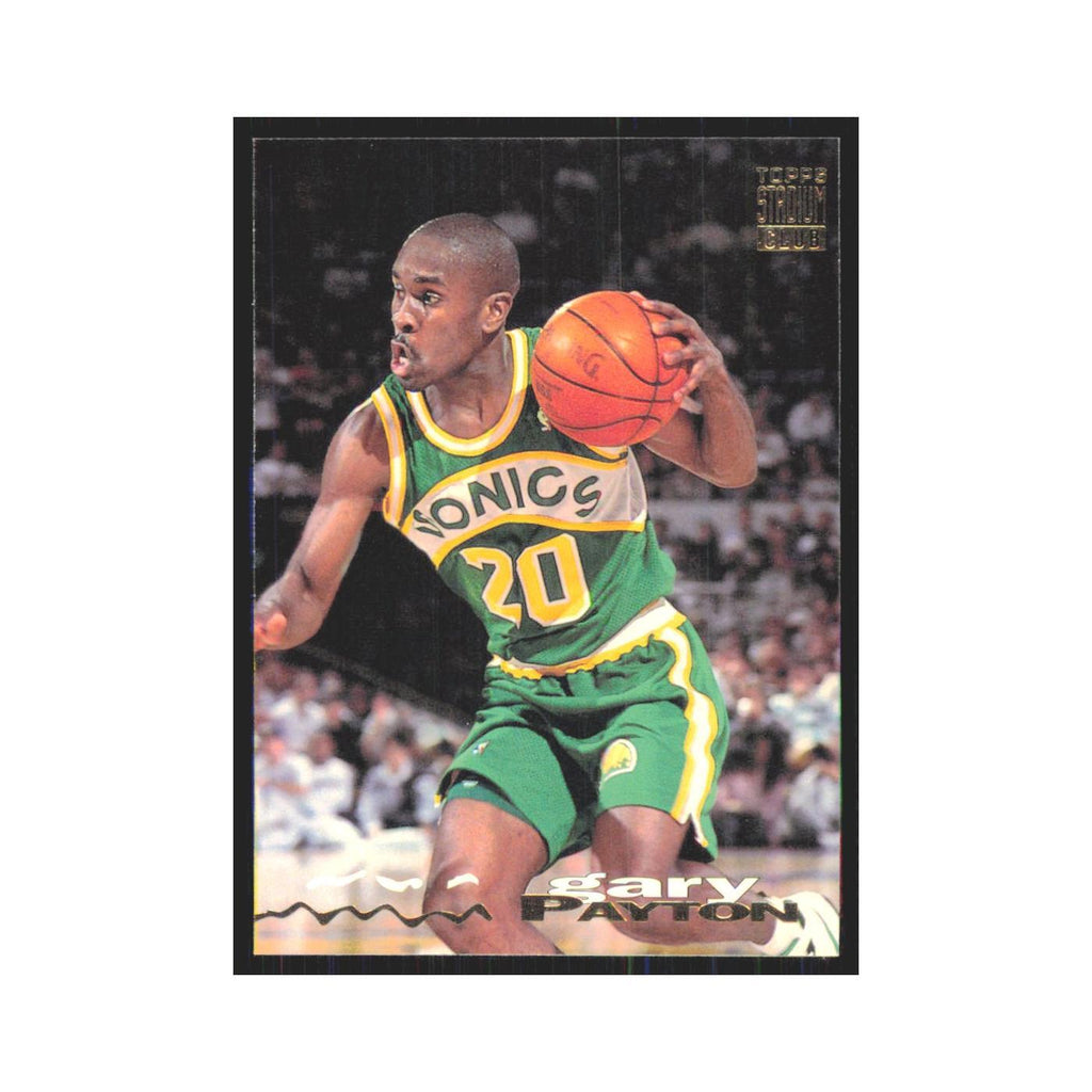 Gary Payton 1993 Stadium Club #196 Seattle SuperSonics Basketball Card NM