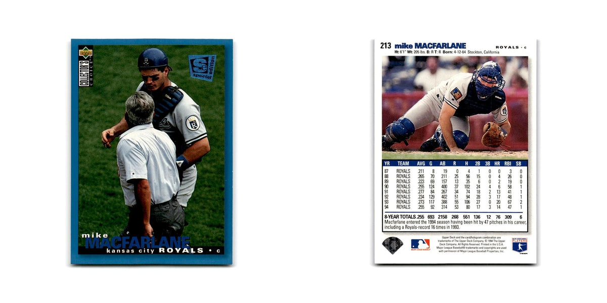 Mike Macfarlane 1995 Collector's Choice SE #213 Kansas City Royals NM