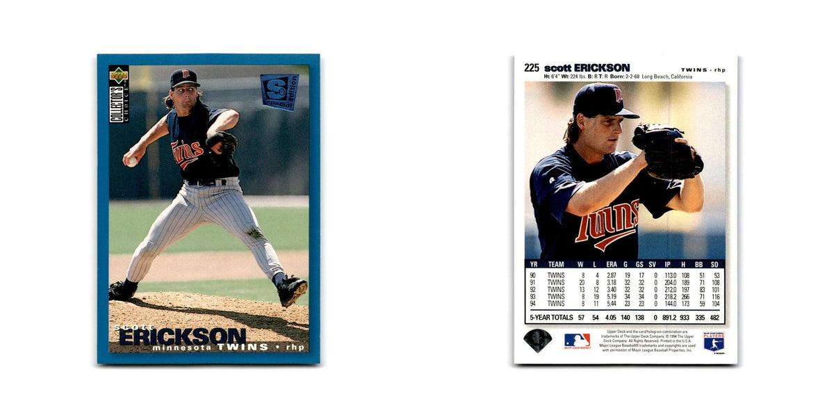 Scott Erickson 1995 Collector's Choice SE #225 Minnesota Twins Baseball Card NM