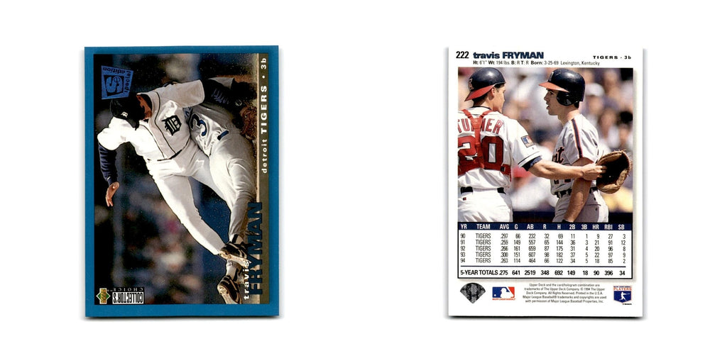 Travis Fryman 1995 Collector's Choice SE #222 Detroit Tigers Baseball Card NM