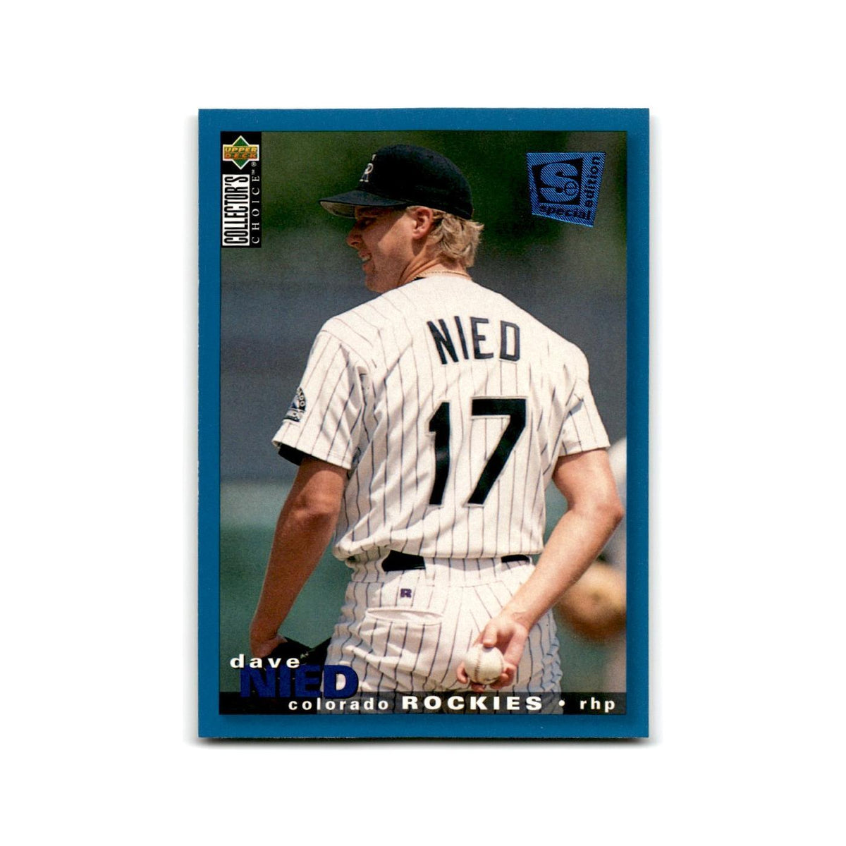 Dave Neid 1995 Collector's Choice SE #208 Colorado Rockies Baseball Card NM