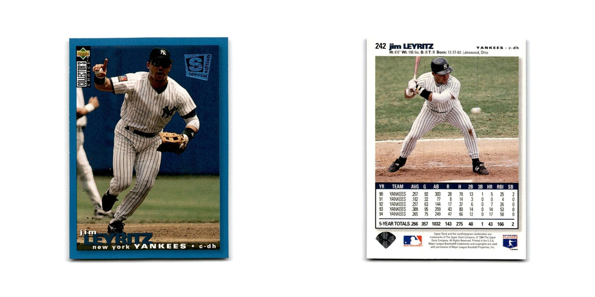 Jim Leyritz 1995 Collector's Choice SE #242 New York Yankees Baseball Card NM