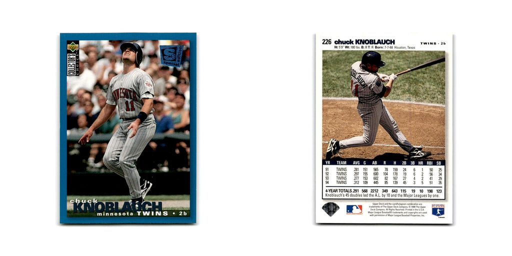 Chuck Knoblauch 1995 Collector's Choice SE #226 Minnesota Twins Baseball Card NM