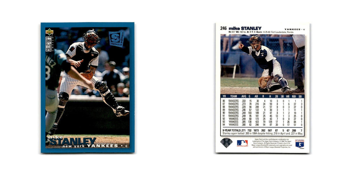 Mike Stanley 1995 Collector's Choice SE #246 New York Yankees Baseball Card NM