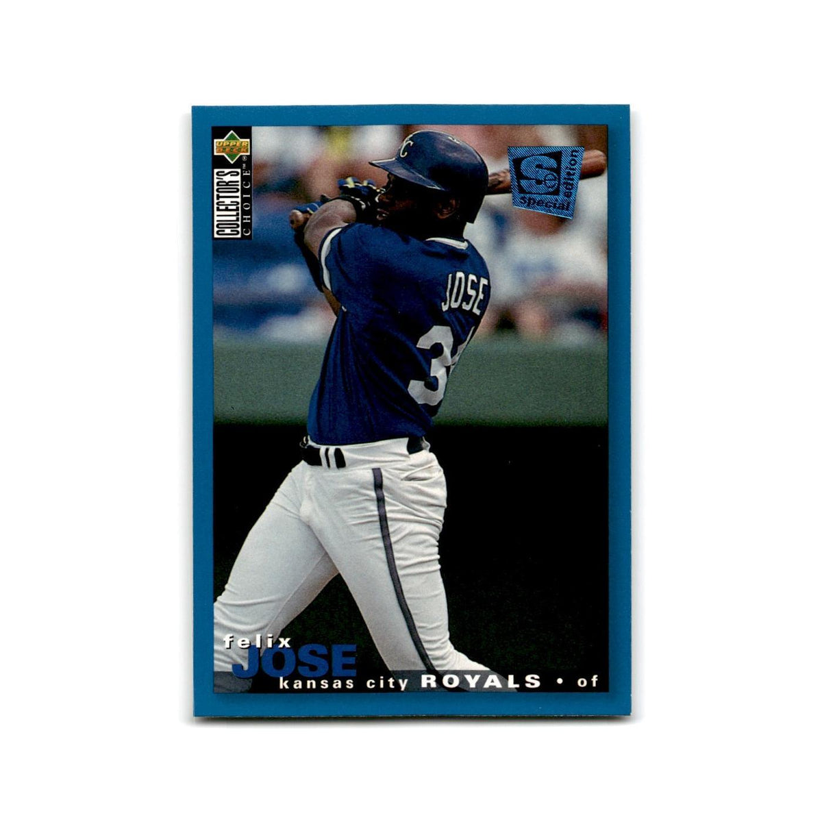 Felix Jose 1995 Collector's Choice SE #212 Kansas City Royals Baseball Card NM