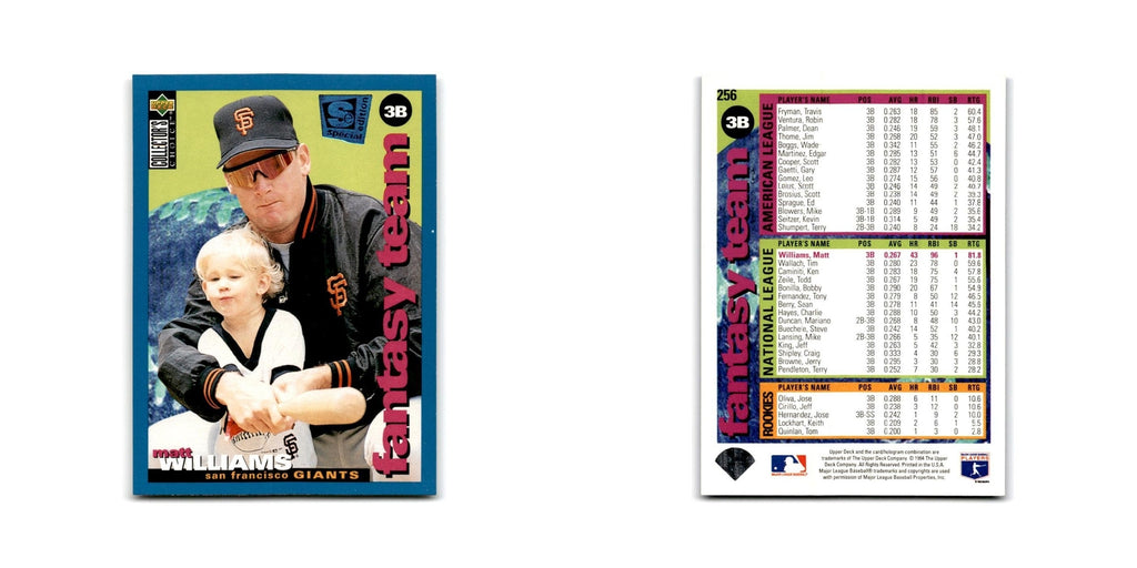 Matt Williams 1995 Collector's Choice SE #256 San Francisco Giants NM