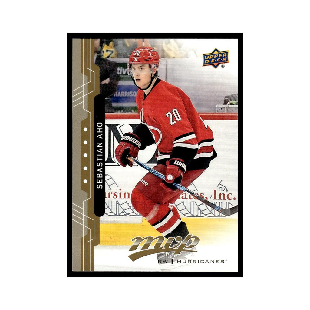 Sebastian Aho 2018 Upper Deck MVP #44 Carolina Hurricanes Hockey Card NM