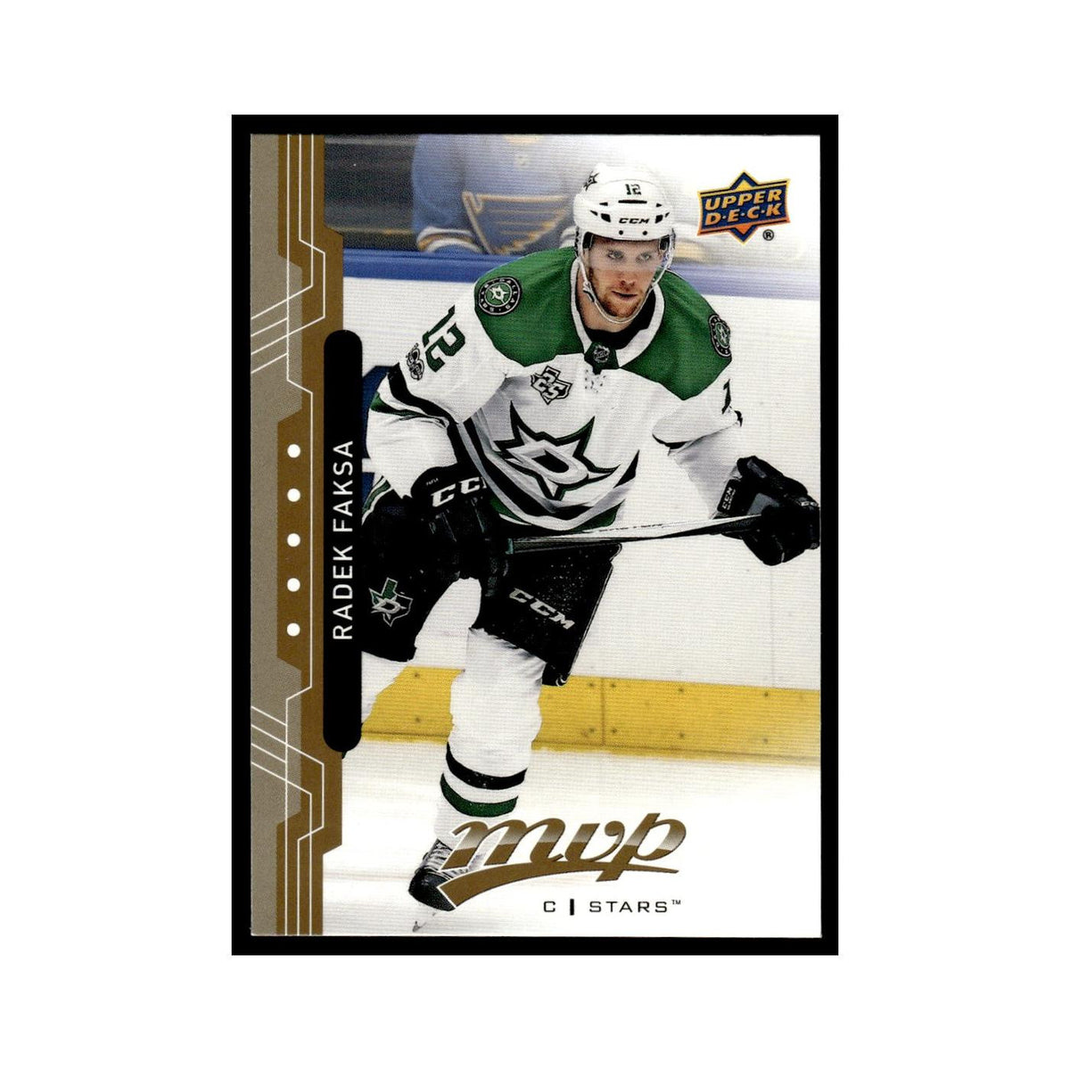 Radek Faksa 2018 Upper Deck MVP #191 Dallas Stars Hockey Card NM