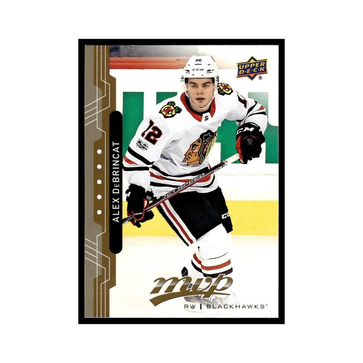 Alex DeBrincat 2018 Upper Deck MVP #96 Chicago Blackhawks Hockey Card NM