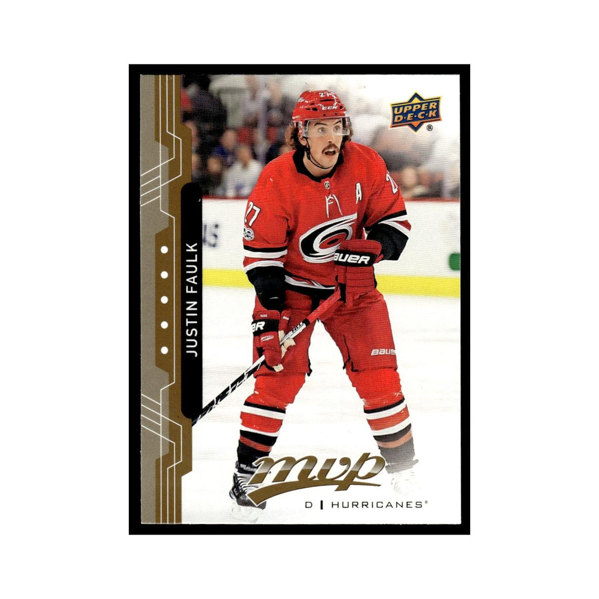 Justin Faulk 2018 Upper Deck MVP #141 Carolina Hurricanes Hockey Card NM