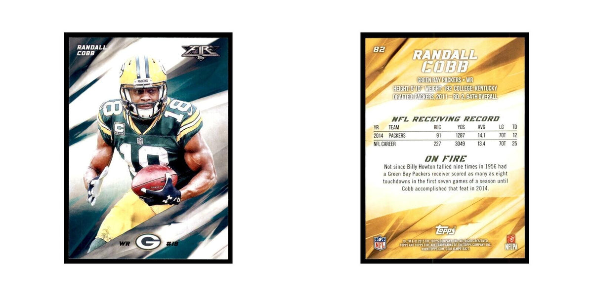 2015 Topps Fire Randall Cobb Football Cards #82
