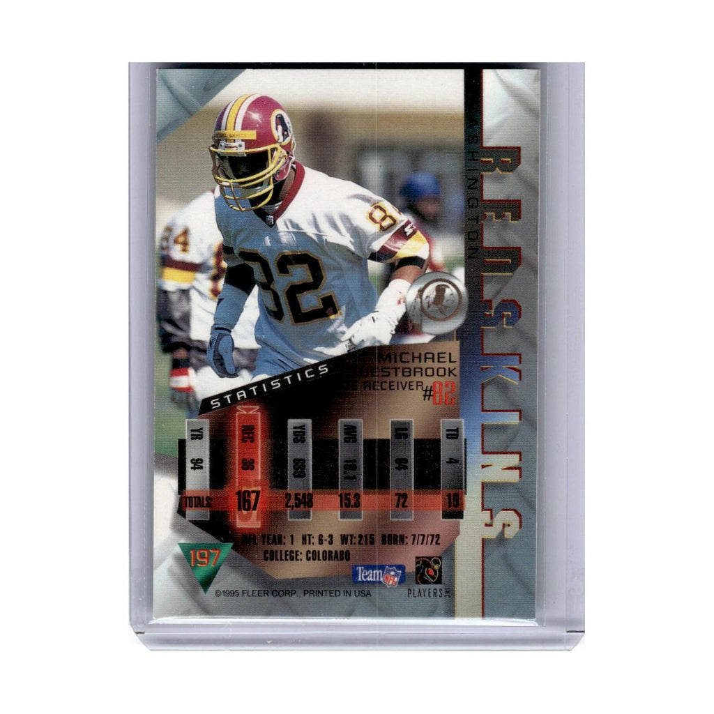 1995 Fleer Metal Michael Westbrook RC Redskins #197