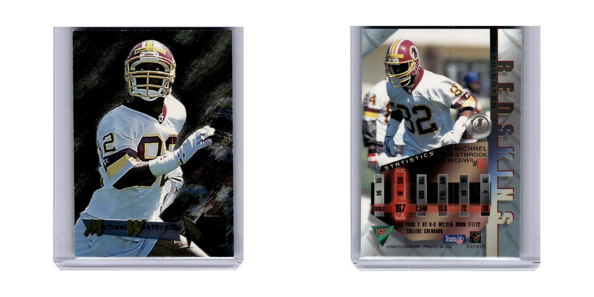 1995 Fleer Metal Michael Westbrook RC Redskins #197