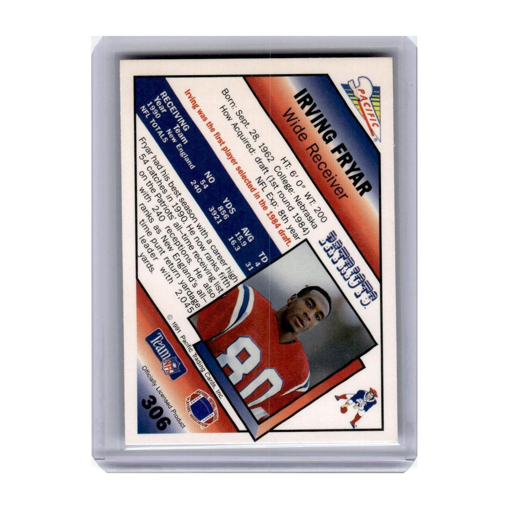 1991 Pacific Irving Fryar Patriots #306