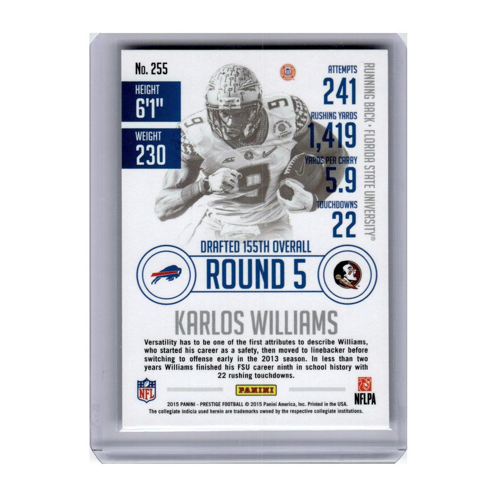 2015 Panini Prestige Karlos Williams RC Bills #255