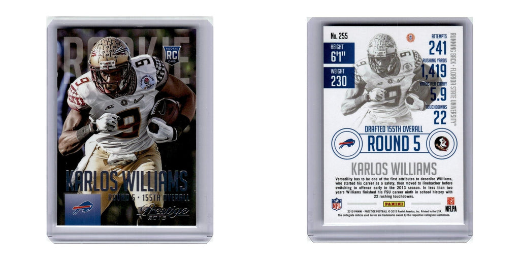 2015 Panini Prestige Karlos Williams RC Bills #255