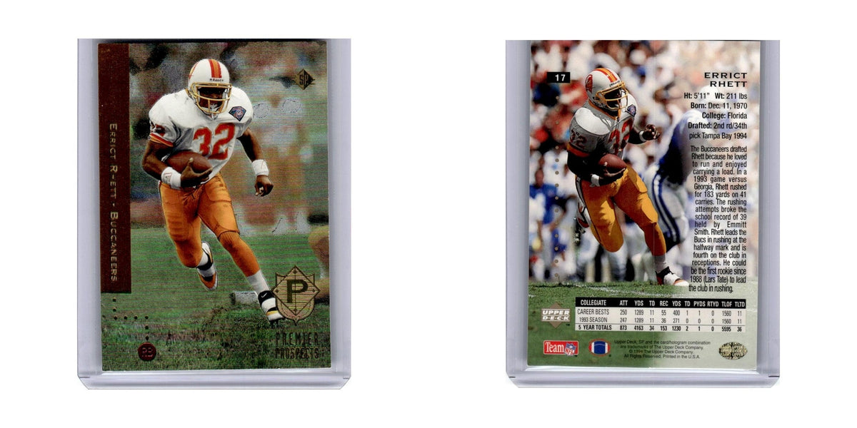 1994 SP Premier Prospects Errict Rhett #17