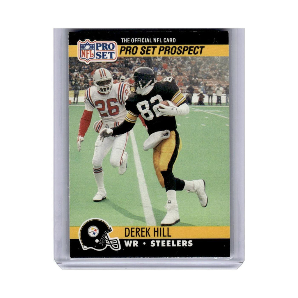 1990 Pro Set Derek Hill RC Steelers #748