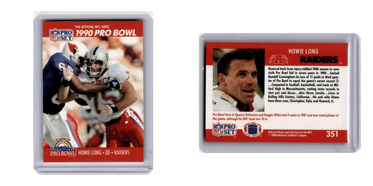 1990 Pro Set Howie Long Los Angeles Raiders #351
