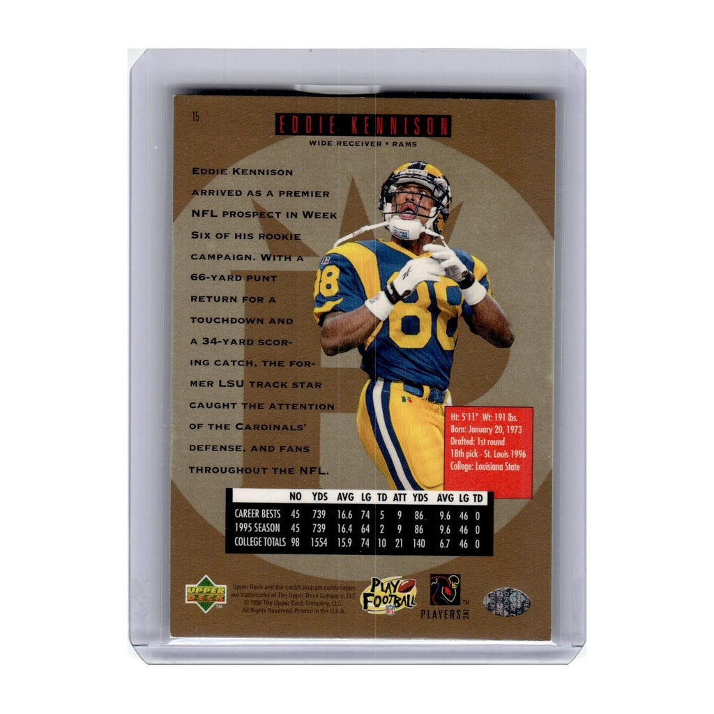 1996 SP Premier Prospects Eddie Kennison St. Louis Rams #15